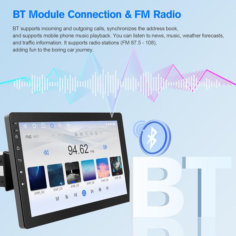 Haudio 10.1” Rotatable Android Car Stereo | Wireless CarPlay